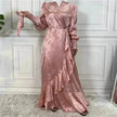 New Fashion Women's Clothing Patchwork Arab  Dress