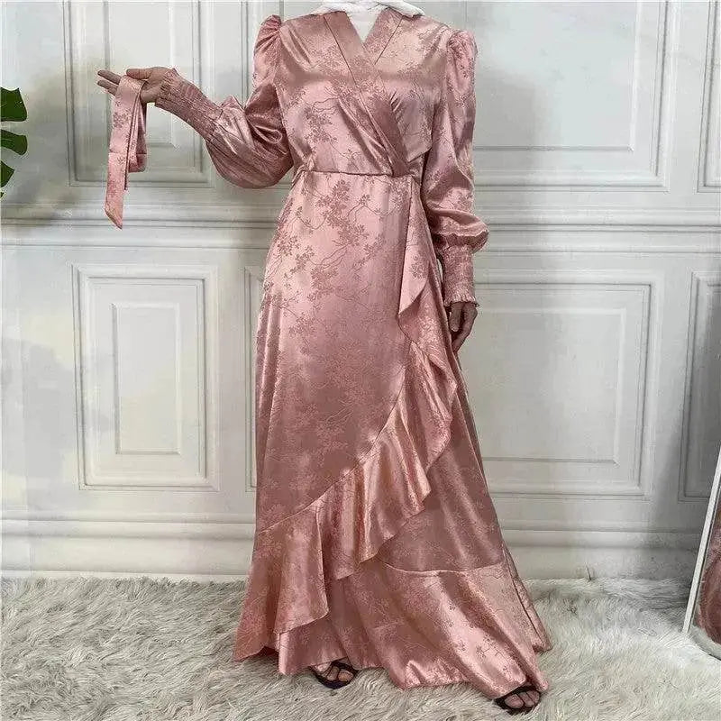 New Fashion Women's Clothing Patchwork Arab  Dress