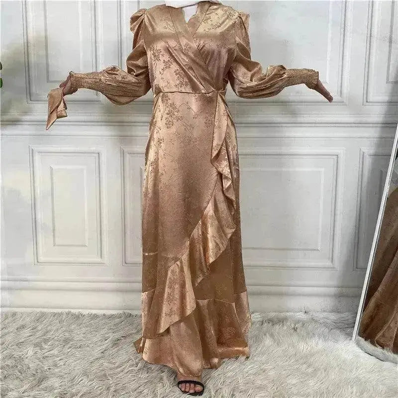 New Fashion Women's Clothing Patchwork Arab  Dress
