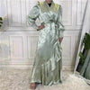 New Fashion Women's Clothing Patchwork Arab  Dress