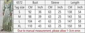 New Fashion Women's Clothing Patchwork Arab  Dress