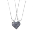 New Heart Shaped Stitching Acrylic Couple Necklace