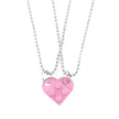 New Heart Shaped Stitching Acrylic Couple Necklace