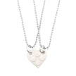 New Heart Shaped Stitching Acrylic Couple Necklace