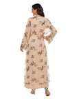 New High Density Sequin Embroidery Arab  Robe