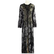 New High Density Sequin Embroidery Arab  Robe