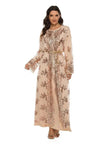 New High Density Sequin Embroidery Arab  Robe