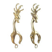 New Lucky Deer Anti-finger Smoked Yellow Release Finger Copper Ring
