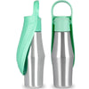 Portable Dog Water Bottle – 27oz Silicone Leaf Design Travel Drinker for Dogs