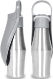 Portable Dog Water Bottle – 27oz Silicone Leaf Design Travel Drinker for Dogs