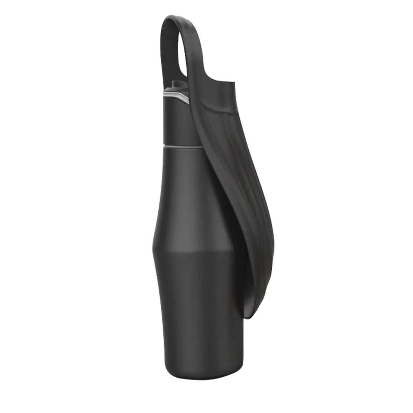 Portable Dog Water Bottle – 27oz Silicone Leaf Design Travel Drinker for Dogs