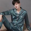 New Spring And Autumn Silk Couple Pajamas For Women