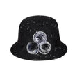 New women's woolen French plain weave flowers basin hat