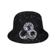 New women's woolen French plain weave flowers basin hat