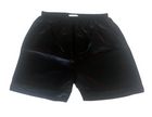 Men's Mulberry Silk Boxer Short with faux fly Black