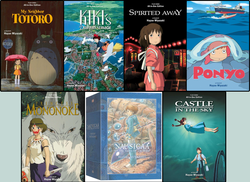 Studio Ghibli All-in-One Film Comic Set and Manga Box Set