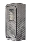Blisspod Portable Personal Full Body 60 Min Rapid Steam Sauna | Pentagonal | Grey | Powerful 1600 Watts | 3.6L Stronger Steamer | 90X90X190cm