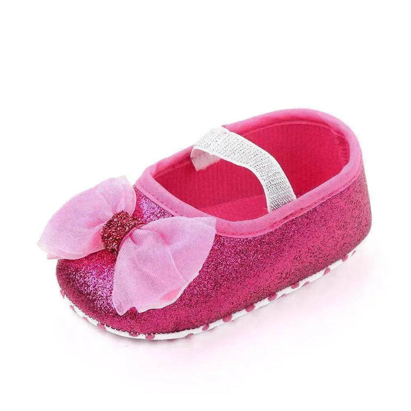 Newborn Princess Shoes Soft Sole Bow Baby Shoes
