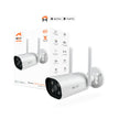 Nexxt - Caméra de surveillance extérieure intelligente 2K 5MP - Blanche - NHC-OF10