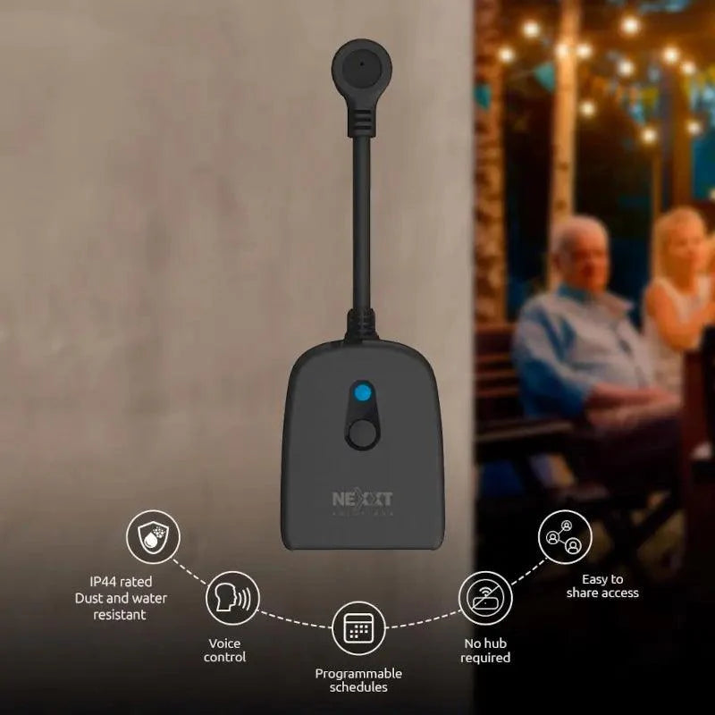 Nexxt - Smart Home - Outdoor Plug - 2 Outlets IP44