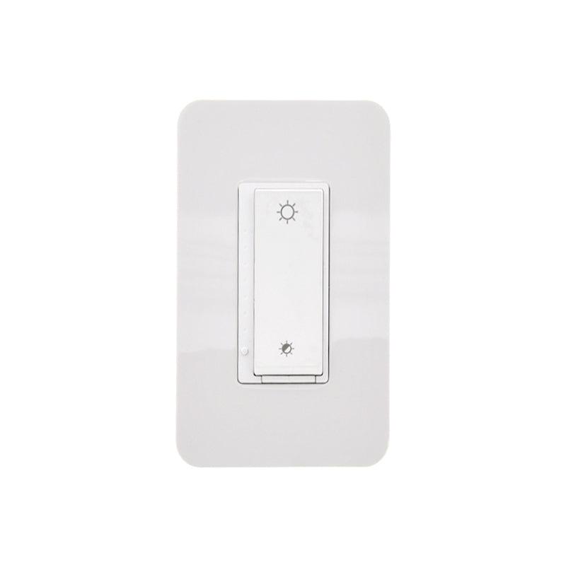 Nexxt - Smart Home Wi-Fi Dimmer Switch Single Pole Voice Control Alexa/Google - Manual & Remote Dimming - White