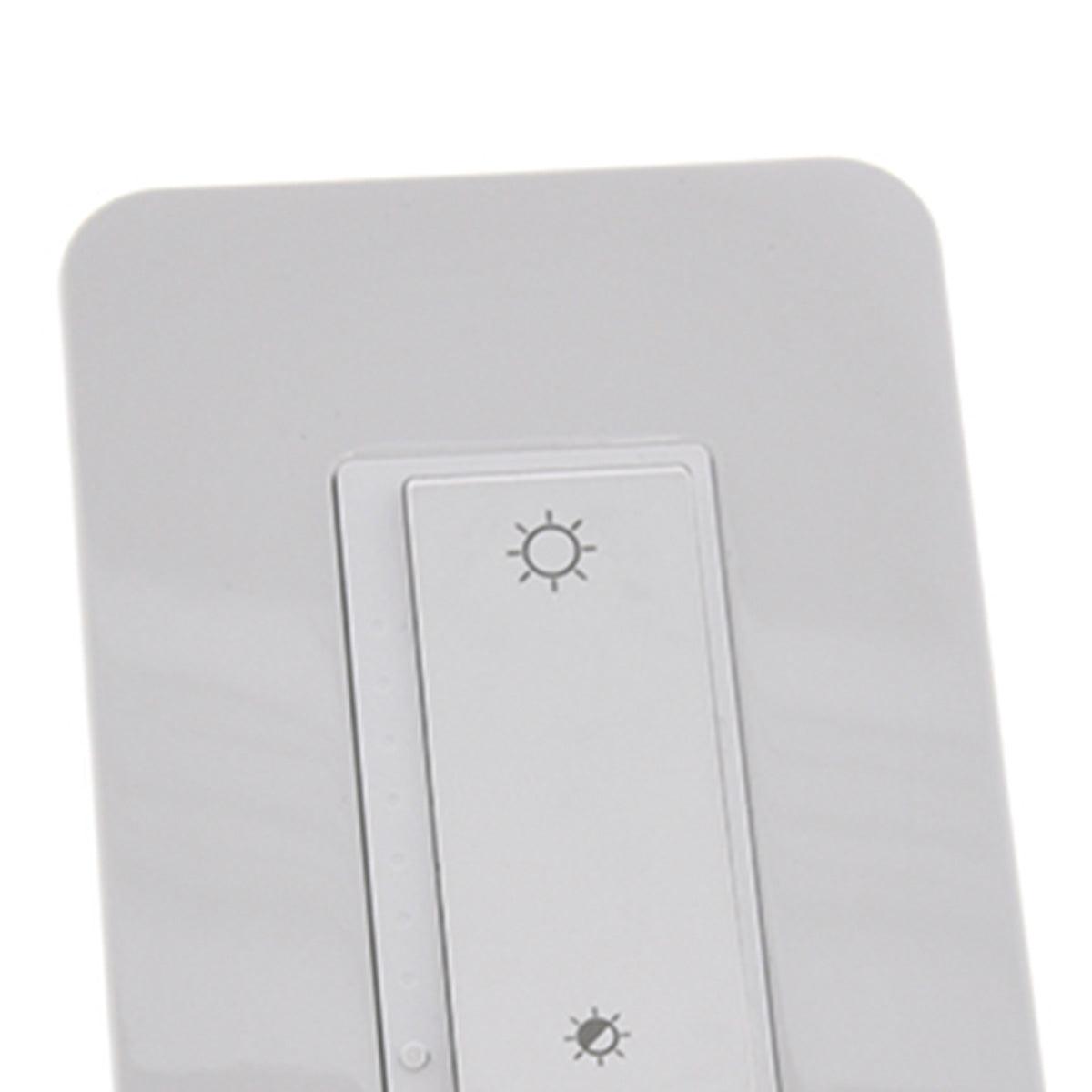 Nexxt - Smart Home Wi-Fi Dimmer Switch Single Pole Voice Control Alexa/Google - Manual & Remote Dimming - White