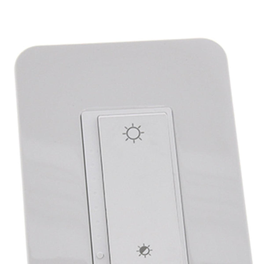 Nexxt - Smart Home Wi-Fi Dimmer Switch Single Pole Voice Control Alexa/Google - Manual & Remote Dimming - White
