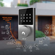 Nexxt - Smart Home - Wi-Fi Door Lock - Digital Keypad Mechanical Key - Stainless Steel