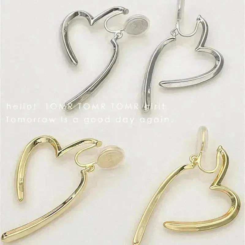 Niche Design Dual-wear Mosquito Coil Ear Clip Female Non-piercing Earrings