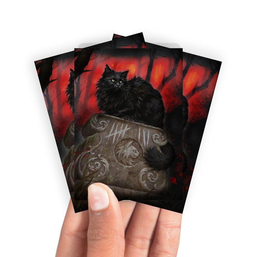 Manches de protection pour cartes Nine-Lives Familiar