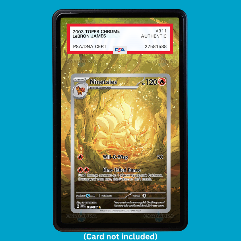 Ninetales 199/197 Obsidian Flames (Graded) Display Case