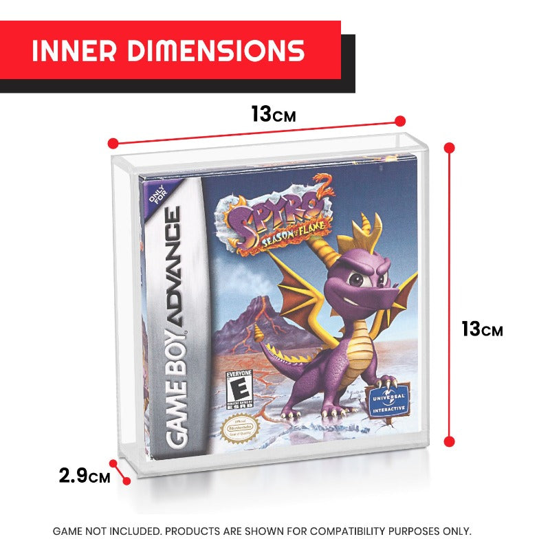 Acrylic Protector for (GB/GBA) Game Box - 2 Pack
