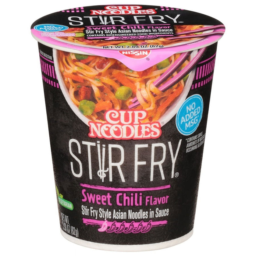 Nissin Cup Noodles, Stir Fry Sweet Chili Flavour, 82g