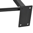 Soozier Pull Up Bar Wall Mount Chin Up Bar, Upper Body Strength Training Station with Non-Slip Foam for Home Gym, Black