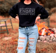 No One Works Harder - Farmer's Wife Unisex Crewneck