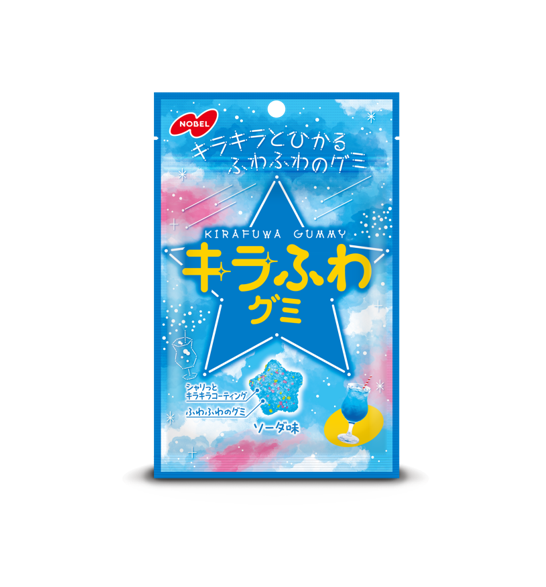 Nobel Kirafuwa Gummy Ramune Soda (50G) [Best Before Date: 2026.12]
