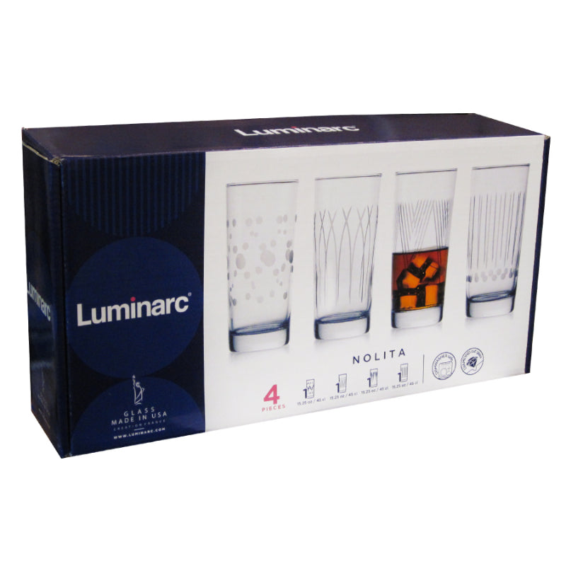 Luminarc Nolita Cooler, ensemble de 4 pièces, 15,25 oz