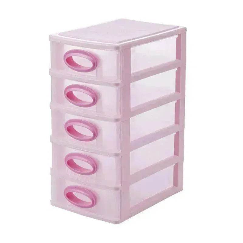 Nordic Style Transparent Multi-layer Drawer Plastic Storage Box Women Girls Bedroom Desktop Cosmetic Boxes Jewelry Organizer New