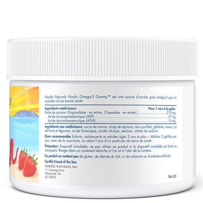 Nordic Naturals Omega-3 Gummy Worms, 30 Gummies