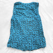 Women's Northern Reflections Blue Floral Button-Up Sleeveless Blouse [XL]