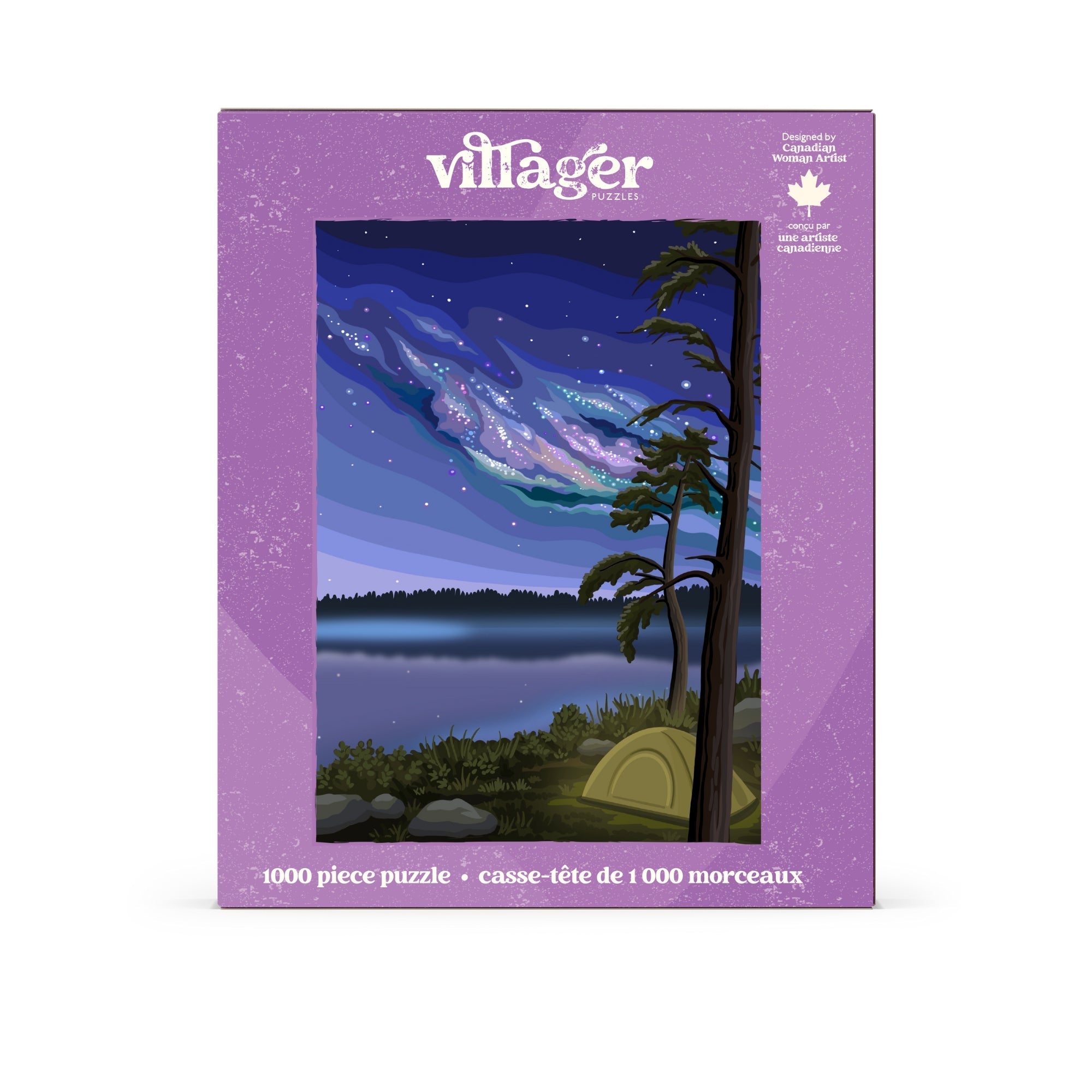Northern Camping | 1000-Piece Puzzle for Adults | Designed in Canada by Kelsey Voss