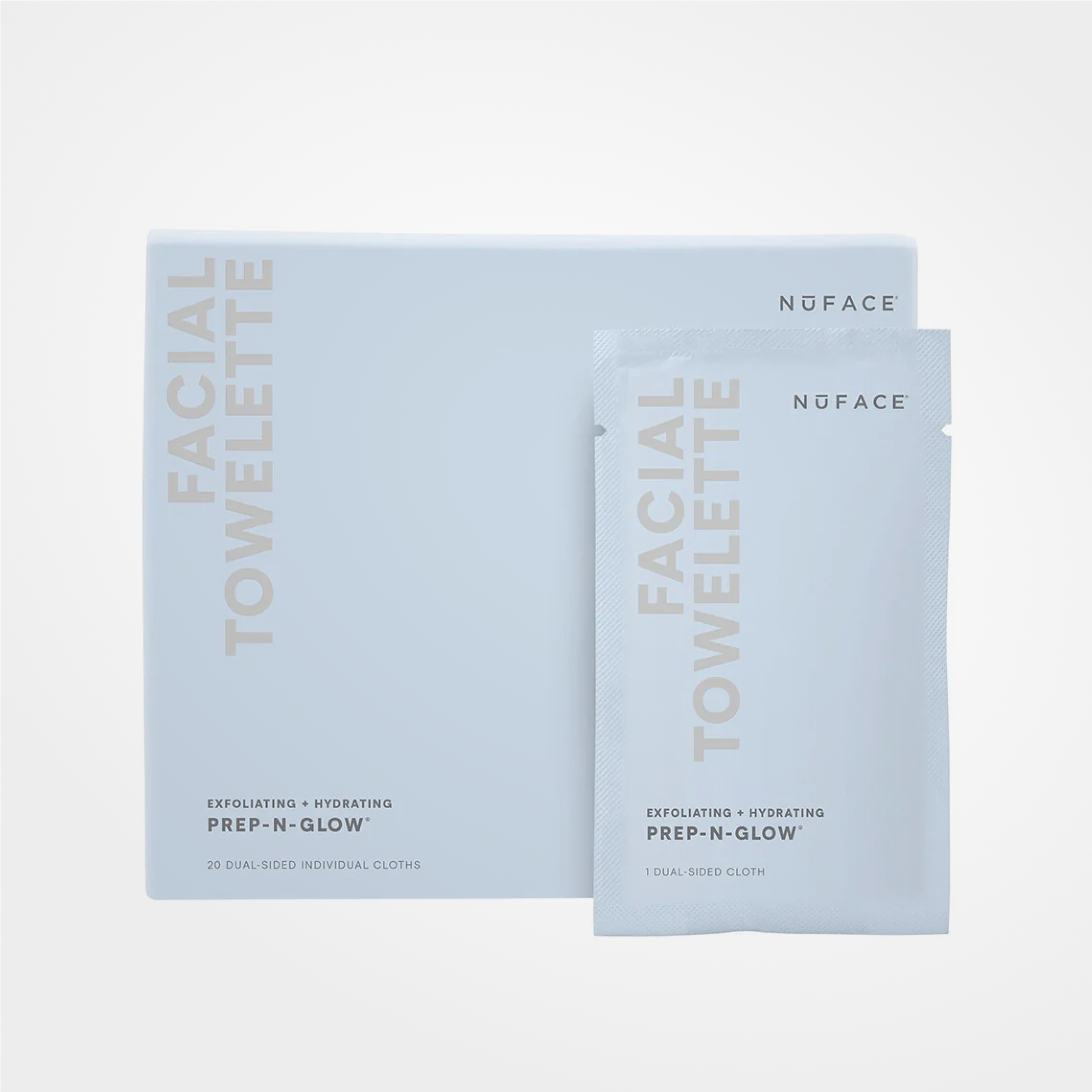 NuFACE Prep-N-Glow® Dual-Sided Cloths (20 pack)