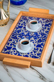 Floral Ceramic Serving Tray | Rectangular & Square - Handmade in Palestine