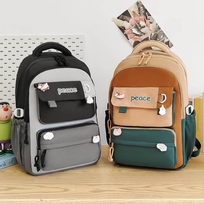 Women's Large Capacity Lightweight Simple Schoolbag