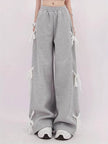 Fashion Bow lace up Oversized Baggy Sweat Pant women