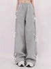 Fashion Bow lace up Oversized Baggy Sweat Pant women