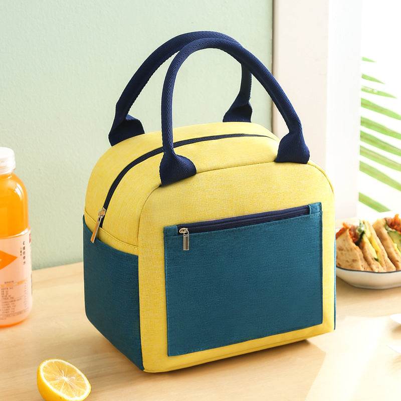 Aluminum Foil Waterproof Color Matching Insulated Lunch Bag for Kids