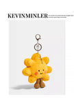 [pre order] cute  SUNFLOWER KEYCHAIN PLUSH DOLL HANGER