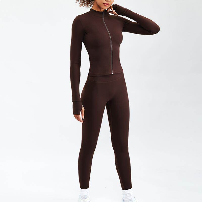 2pcs set Nude Feel Workout Outfit set Gym Clothes for women