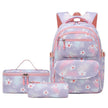 Printed Schoolbag Three-piece Fashion Backpack